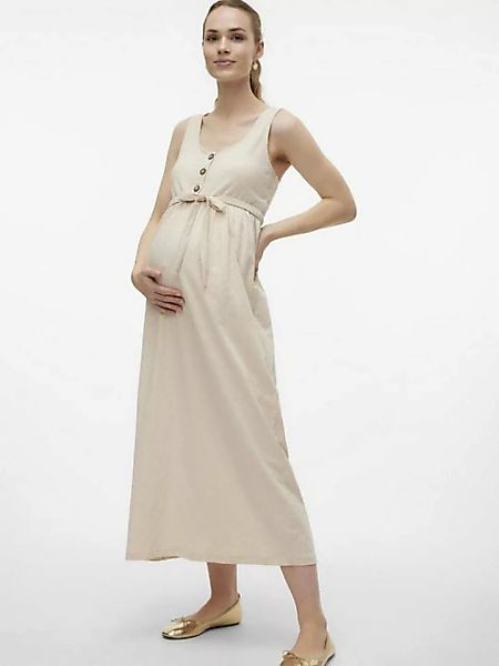 Mamalicious Shirtkleid Langes Maxi Umstandskleid mit U-Ausschnitt (lang) 72 günstig online kaufen