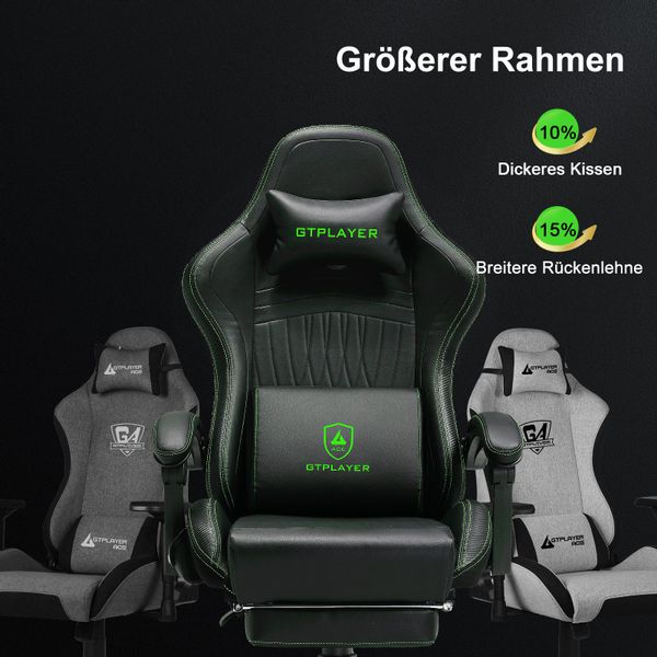 GTPLAYER Gaming-Stuhl ergonomischer Bürostuhl mit HIFI günstig online kaufen