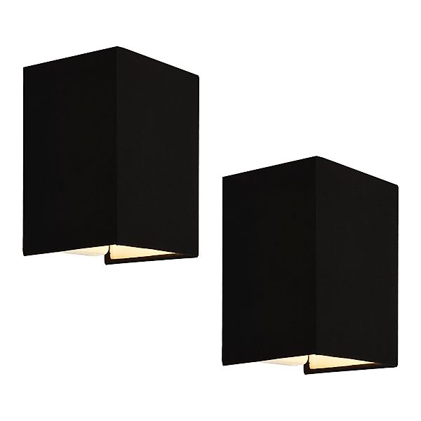 lux.pro Wandleuchte, »Schwerin« 2er Set 1xE27 günstig online kaufen
