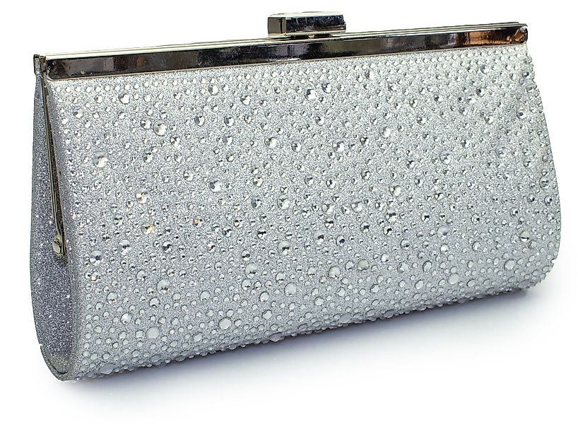 White Lady Clutch Valentina Zirkonia - Glitter-Strass Braut Clutch günstig online kaufen
