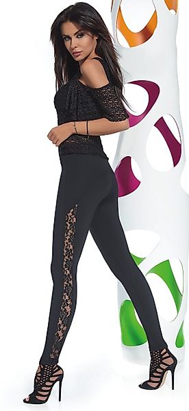 Bas Bleu Leggings mit eleganter Spitze, günstig online kaufen