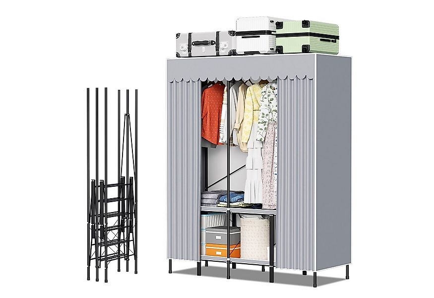 Clanmacy Kleiderschrank Kleiderschrank Stoffschrank Groß Faltschrank Stoff günstig online kaufen