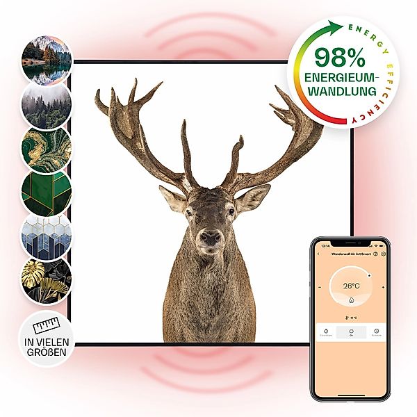 Klarstein Wonderwall Air Art Smart Infrarotheizung Wandinstallation App-Ste günstig online kaufen