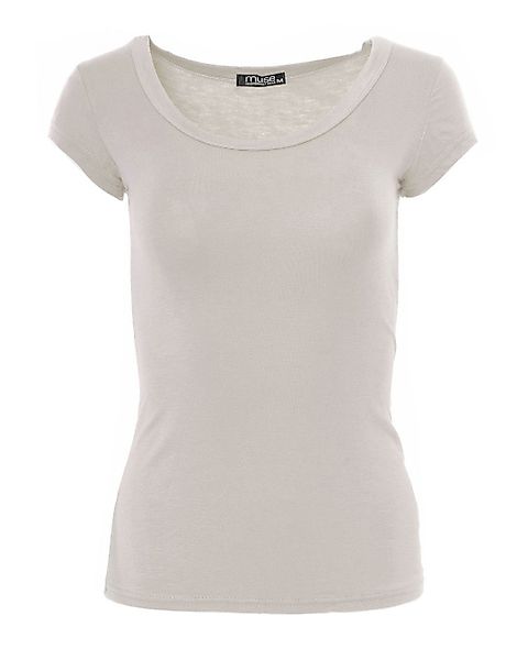 Muse T-Shirt Basic Kurzarm T-Shirt Skinny günstig online kaufen