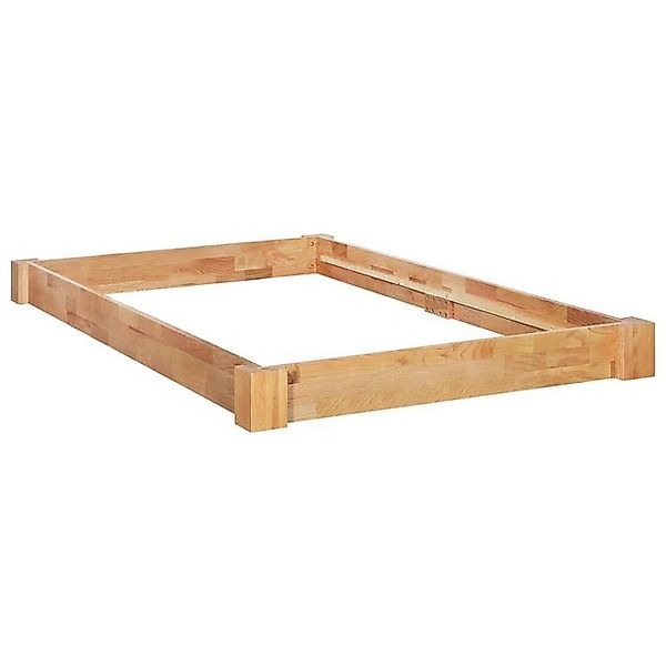 vidaXL Bettgestell, Massivholzbett Eiche 120x200 cm günstig online kaufen