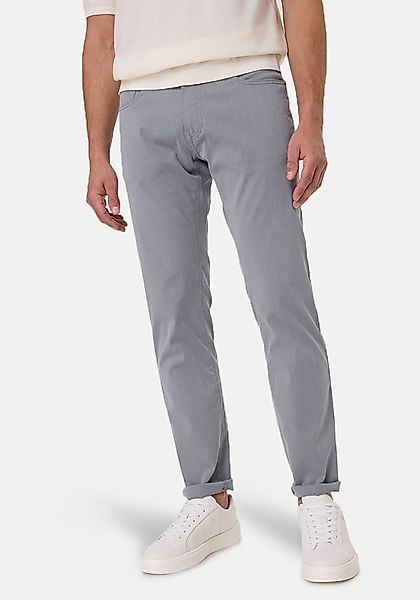 Pierre Cardin 5-Pocket-Hose Lyon Tapered Flachgewebe günstig online kaufen