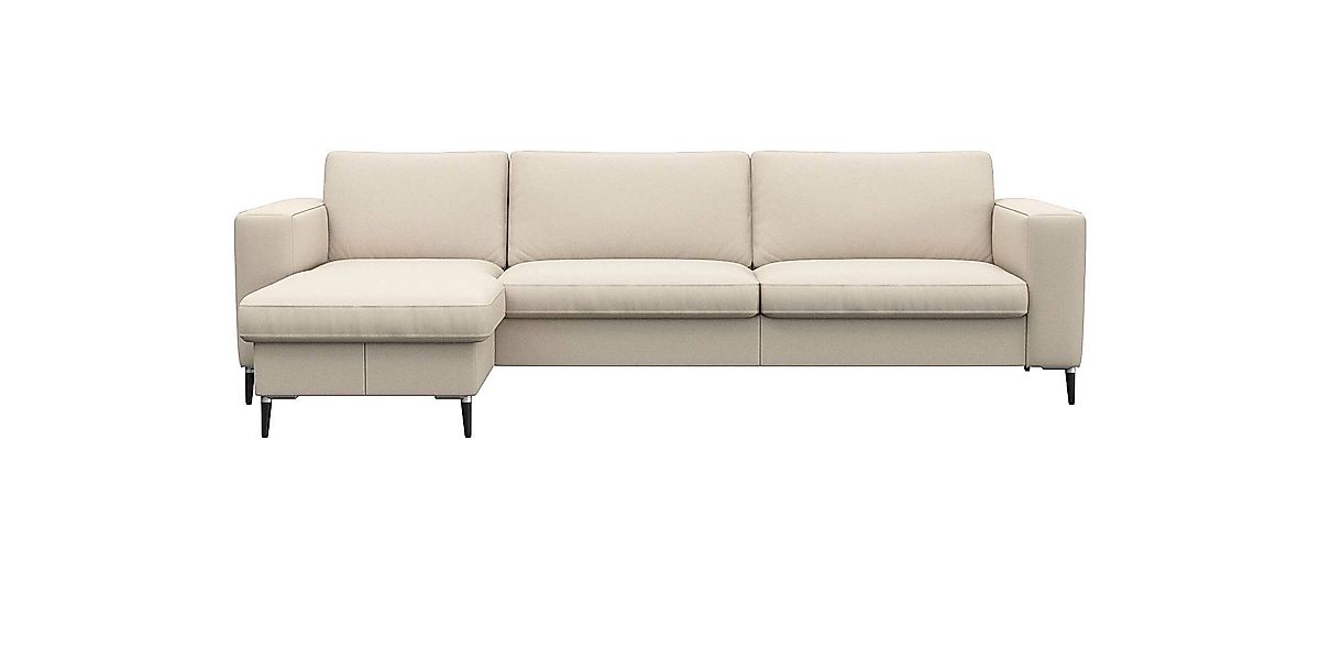 FLEXLUX Ecksofa »Fiore, super Sitzkomfort durch Kaltschaum im Sitz, L-Form« günstig online kaufen