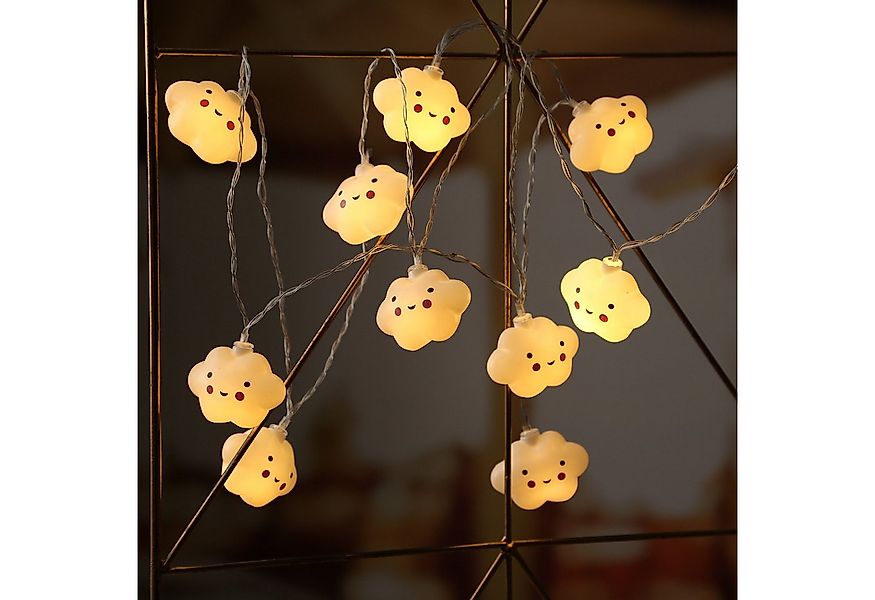 MARELIDA LED-Lichterkette niedliche lächelnde Wolken Kinderzimmer Dekogirla günstig online kaufen