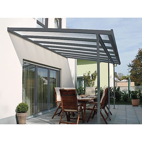 Gutta Terrassenüberdachung Bausatz Anthrazit 546 cm x 306 cm günstig online kaufen