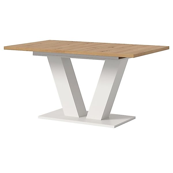Inn.Furn Esstisch in Eiche und Weiß Ausziehbar 150 - 190 cm Home-X günstig online kaufen