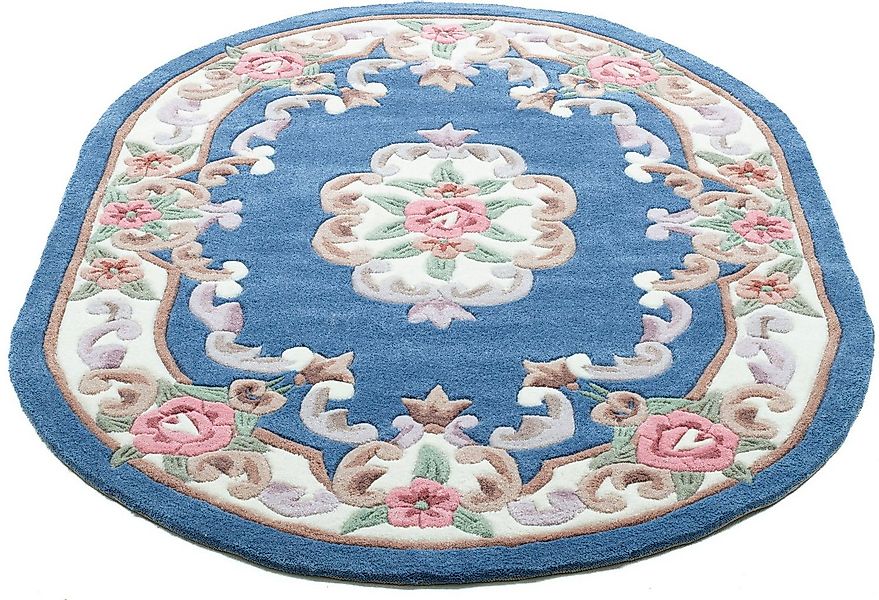 THEKO Teppich Ming, oval, Höhe: 14 mm, hochwertiges Acrylgarn, ideal im Woh günstig online kaufen