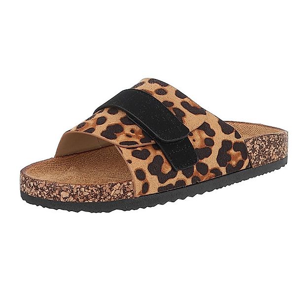 Ital-Design Bequeme Damenschuhe mit Klettverschluss für die Freizeit Pantol günstig online kaufen