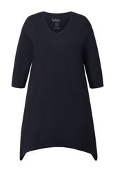 Ulla Popken Longshirt Longshirt Zipfelsaum A-Linie günstig online kaufen