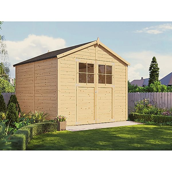 KONIFERA Gartenhaus Osterbek 4 aus naturbelassenem Fichtenholz, BxT: 259x25 günstig online kaufen