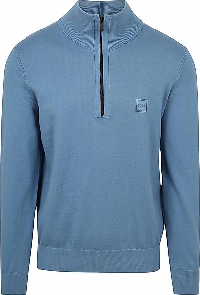 BOSS Kanobix Half Zip Pullover Blau - Größe XXL günstig online kaufen