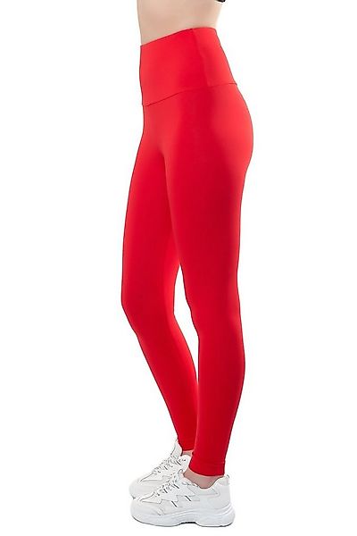 Bongual Highwaist Leggings Baumwollmix mit breitem Bündchen günstig online kaufen