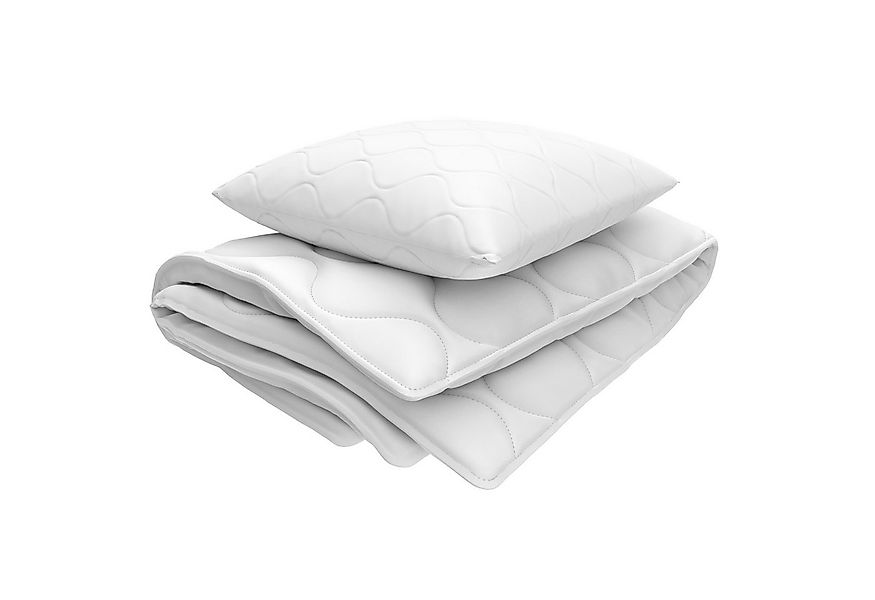 EVAN BROWNS Bettdecke + Kopfkissen EVAN BROWNS® Bettenset, Füllung: Silikon günstig online kaufen