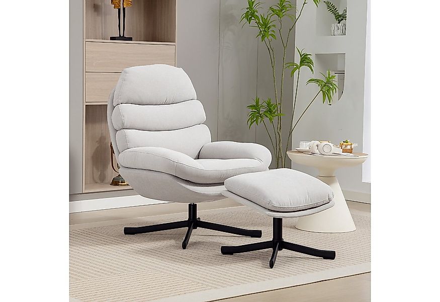 HOMCOM Relaxsessel mit Chenille-Stoff (Modern Fernsehsessel, 2-St., Lounges günstig online kaufen