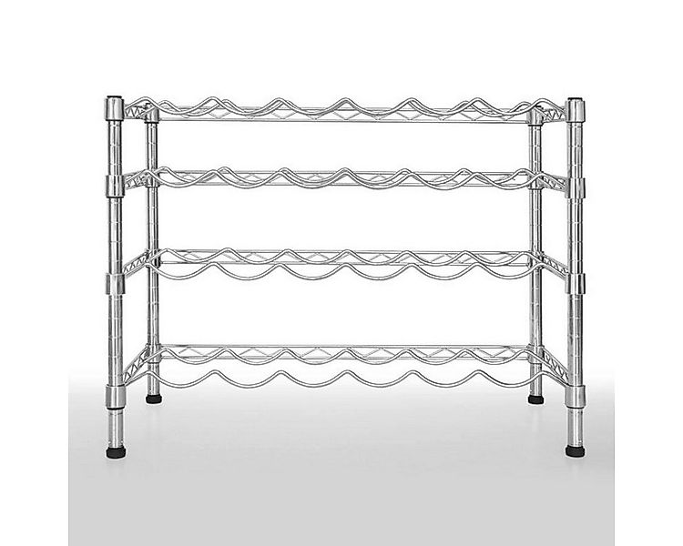 Karat Weinregal Verchromt, Flaschenhalter, zwei Varianten, Flaschenregal, 4 günstig online kaufen