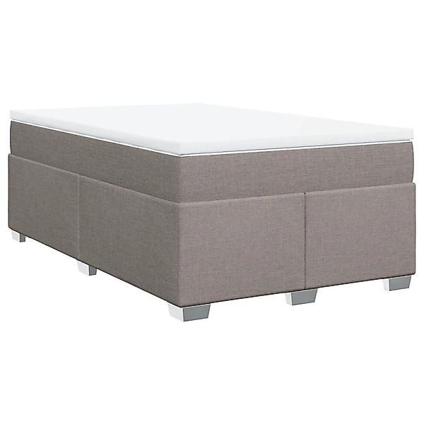 vidaXL Boxspringbett mit Matratze Taupe 120x190 cm Stoff 3285120 günstig online kaufen