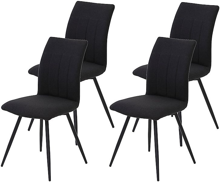HELA Drehstuhl "Vierfußstuhl RIO", (Set), 4 St., Webstoff, Esszimmerstuhl, günstig online kaufen