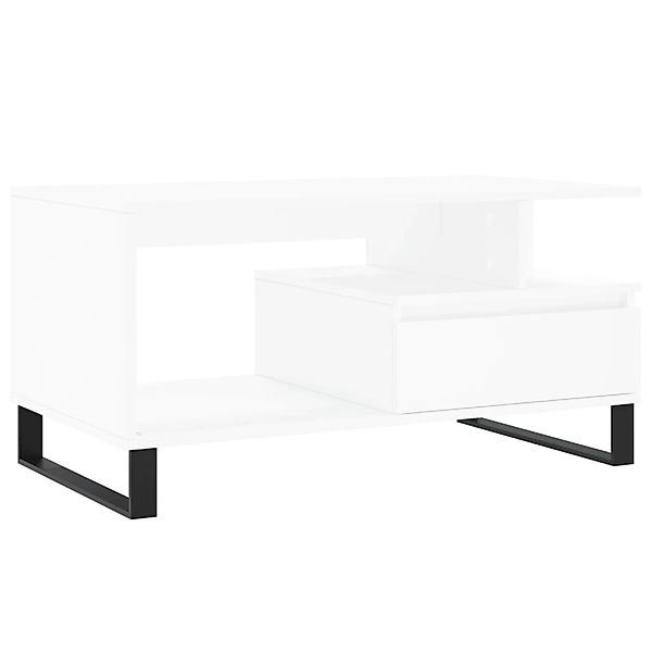 vidaXL Couchtisch Weiß 90x49x45 cm Holzwerkstoff 831028 günstig online kaufen