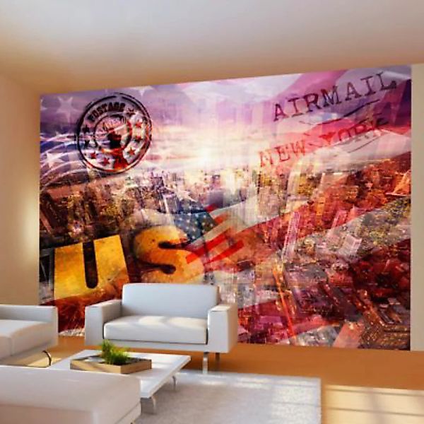 artgeist Fototapete New York - patriotic theme mehrfarbig Gr. 200 x 140 günstig online kaufen