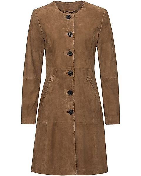 Brigitte von Schönfels Longblazer Ledermantel aus günstig online kaufen