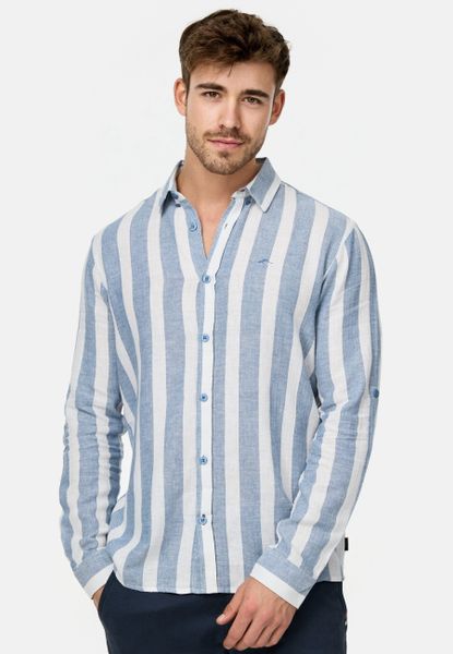 Indicode Langarmhemd Brayden mit Button-Down-Kragen günstig online kaufen