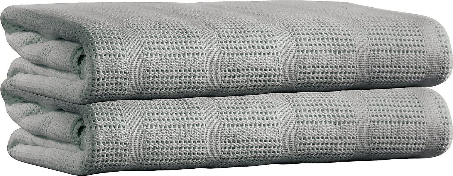 Wohndecke Sommerdecke "Trient" 2er-Pack, Erwin Müller, Baumwolle Uni günstig online kaufen