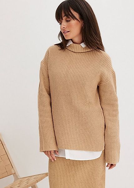 bonprix Rollkragenpullover Rollkragenpullover aus reiner Baumwolle günstig online kaufen