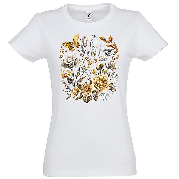 Youth Designz Print-Shirt Flowers Botanic Damen günstig online kaufen