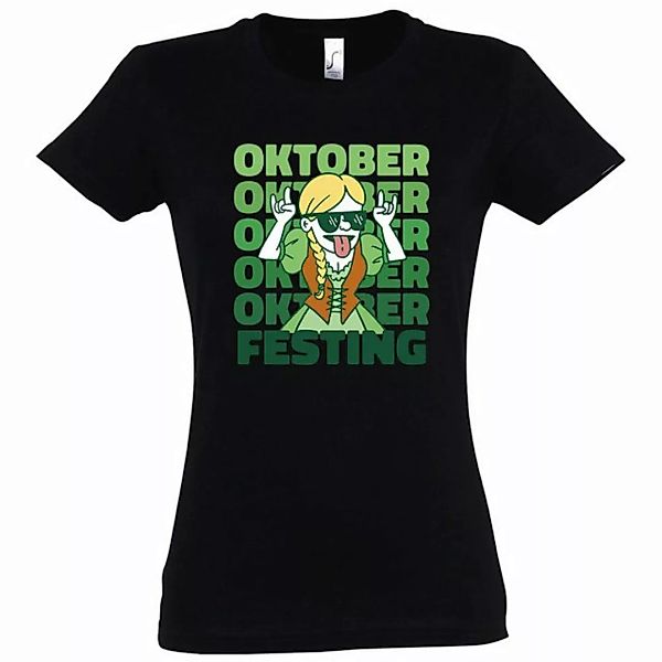 Youth Designz T-Shirt Oktober Festing Party Damen T-Shirt mit trendigem Fro günstig online kaufen