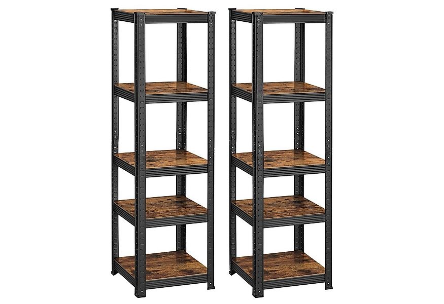 SONGMICS Standregal Küchenregal, 2-tlg., Lagerregal, 5 Ablagen, verstellbar günstig online kaufen