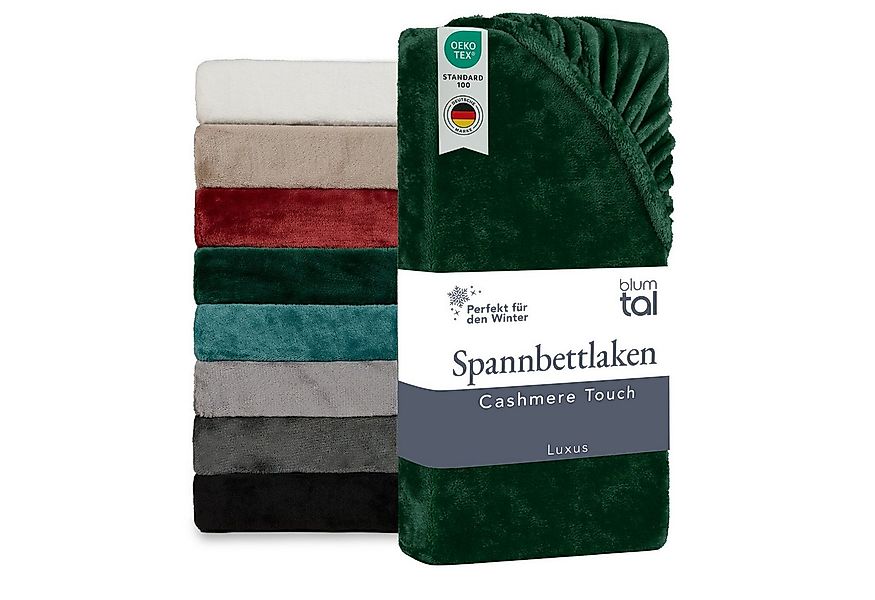 Blumtal Spannbettlaken Spannbettlaken Cashmere Touch - Oeko-TEX zert. Bettl günstig online kaufen