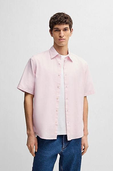 BOSS ORANGE Kurzarmhemd "Rash", mit tonigem Logo günstig online kaufen