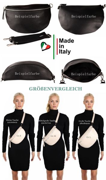 MIRROSI Bauchtasche Damen, Echtleder, Leder, Made günstig online kaufen