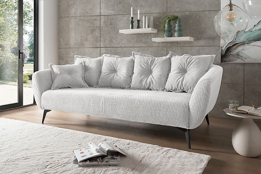 Home affaire 3-Sitzer "Baggio Breite 236 cm, modernes Sofa, hoher Fuß, bequ günstig online kaufen