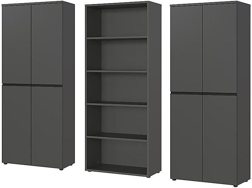 GERMANIA Büromöbel-Set Lemont, (3-tlg), Set bestehend aus 2 Aktenschränke 4 günstig online kaufen