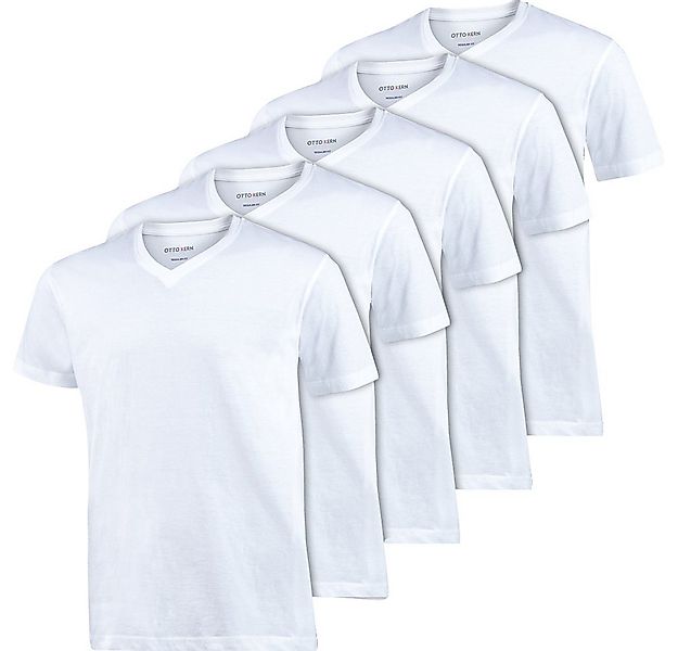 Otto Kern T-Shirt (5er-Pack) Kurzarmshirt aus hochwertiger, reiner Baumwoll günstig online kaufen