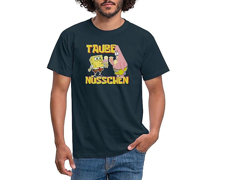 Spreadshirt T-Shirt SpongeBob Schwammkopf Taube Nüsschen Patrick Eis Männer günstig online kaufen