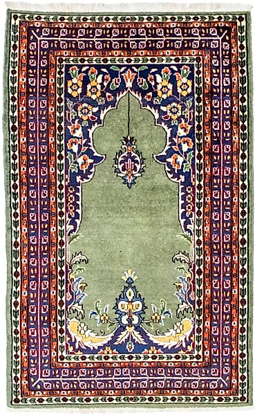 morgenland Wollteppich »Isfahan Teppich handgeknüpft grün«, rechteckig günstig online kaufen