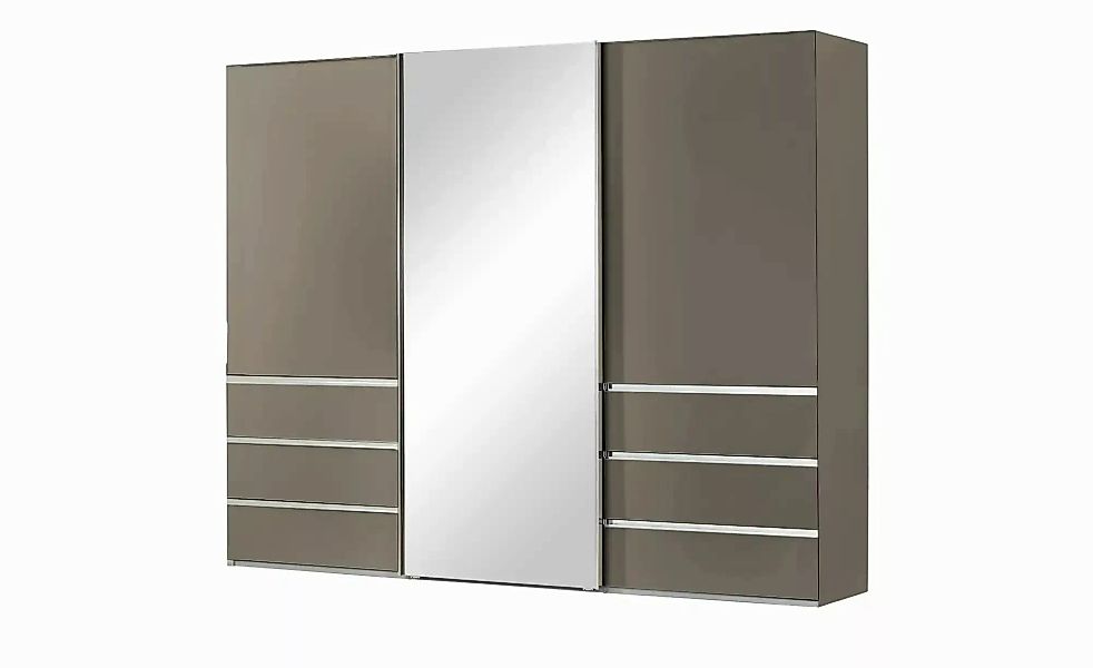 Schwebetürenschrank  3-türig  Mitta ¦ braun ¦ Maße (cm): B: 250 H: 217 T: 6 günstig online kaufen