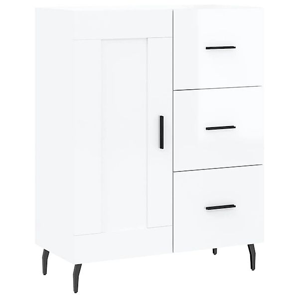 vidaXL Sideboard Hochglanz-Weiß 69,5x34x90 cm Holzwerkstoff 830278 günstig online kaufen