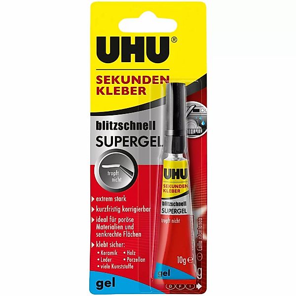 UHU Klebstoff UHU Sekundenkleber Blitzschnell Supergel günstig online kaufen