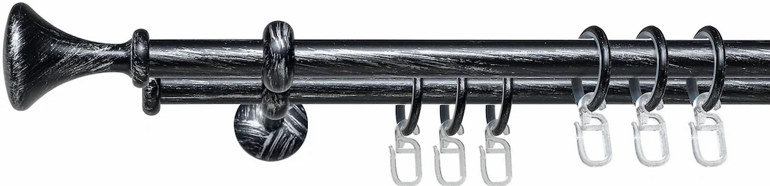 Liedeco Gardinenstange "Esp Kegel" Ø 16 mm 2 läufig-läufig Fixmaß 2-läufig günstig online kaufen