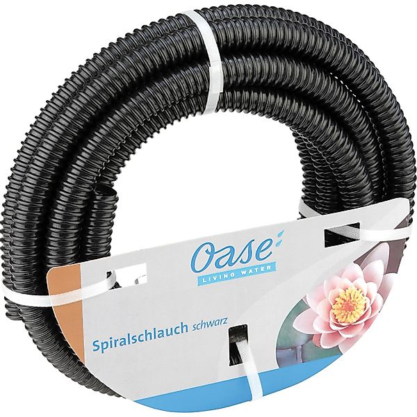 Oase Teich-Spiralschlauch 25 mm (1 Zoll) 10 m Schwarz günstig online kaufen