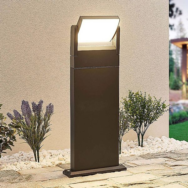 Lindby Cathalena LED-Wegeleuchte in Dunkelgrau günstig online kaufen