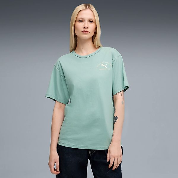 PUMA T-Shirt "CLASS RELAXED TEE" Kurzarm, ohne Verschluss, Rundhalsausschni günstig online kaufen