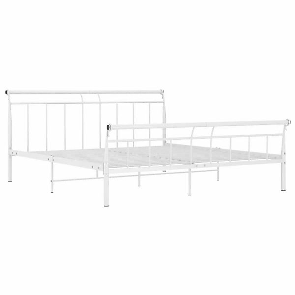 Bettgestell Weiß Metall 160x200 Cm günstig online kaufen